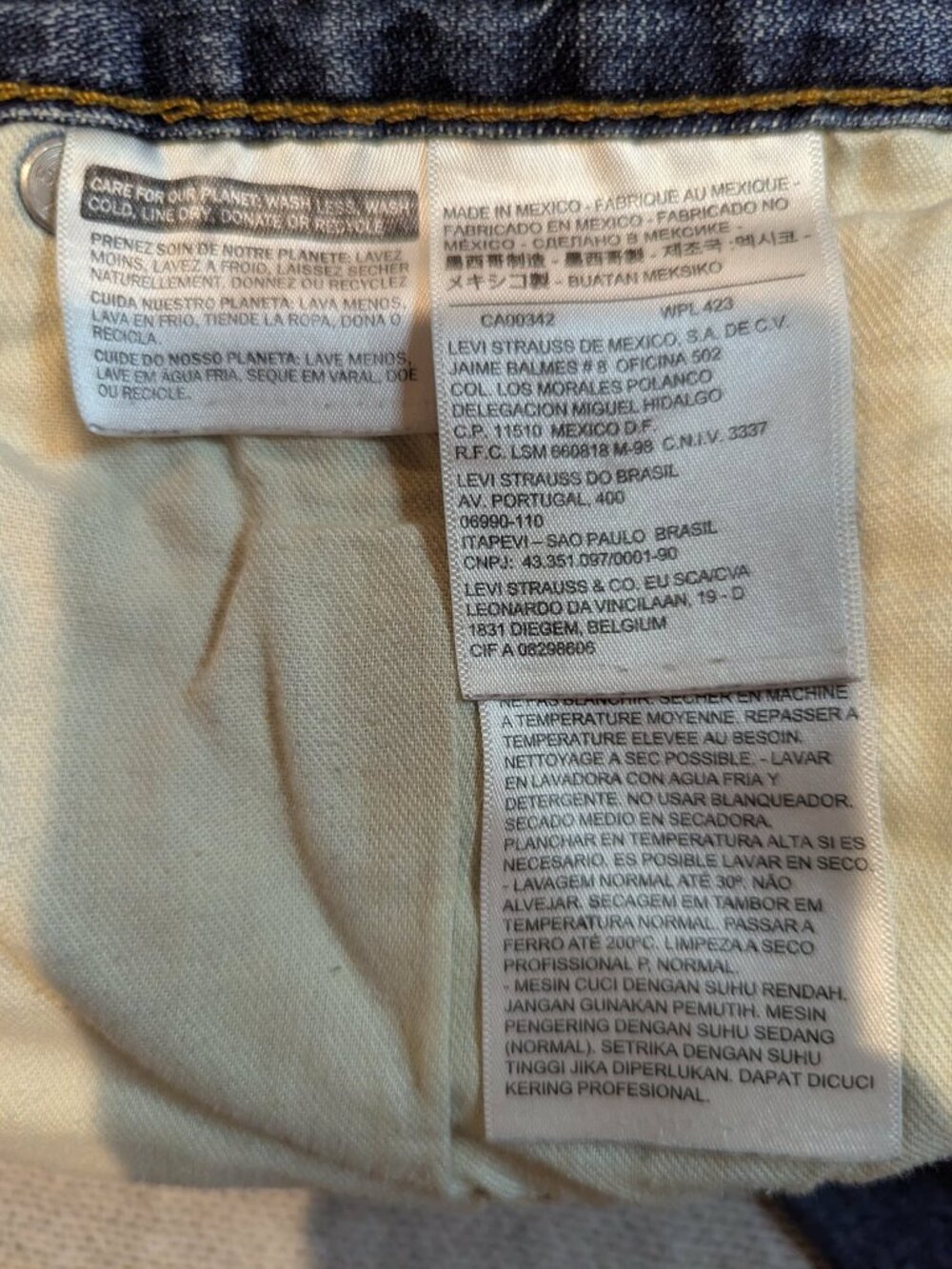 Levi’s Women’s Blue Straight Leg Jeans Size L - Picture 9 of 11